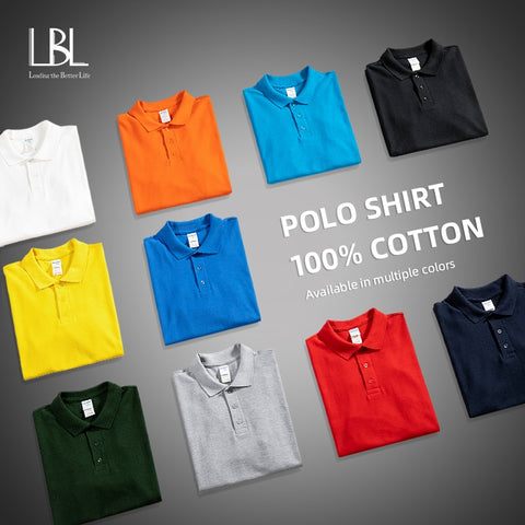 LBL Man Fashion Polo Shirt 2020 Casual Fashion Plain Color Short Sleeve High Quality Slim Polo Shirt Men Fitness Tops Polo homme