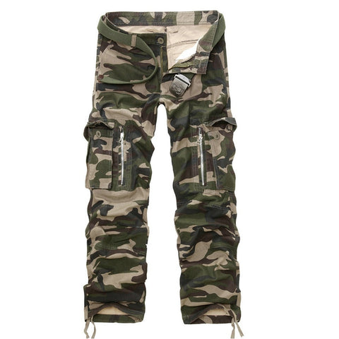 Good Quality Military Camo Cargo Pants Men Hot Camouflage Cotton Workout Men Trousers Spring Autumn