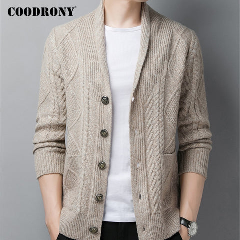 COODRONY Brand Sweater Men Autumn Winter Thick Warm Cardigan Men 2020 New Arrivals Streetwear Fashion Casual Sweater Coat C1164