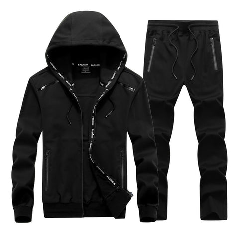 Men's Tracksuits Male Sportswear Hoodies Set Spring Autumn Casual Suits Sweatshirts+Pants High Quality Plus Size L-9XL