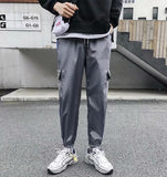 2020 Men's Leisure pants Hip Hop Loose Wide Leg Pants Fashion Decal letter Men Long pants Jogging sports Tide pants Size S-3XL